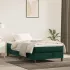 Pat box spring cu saltea, verde închis, 100x200 cm, catifea GartenMobel Dekor