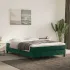 Pat box spring cu saltea, verde închis, 100x200 cm, catifea GartenMobel Dekor