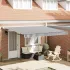 Copertină retractabilă, antracit, 4x3 m, textil și aluminiu GartenMobel Dekor