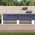 Perne de paleți, 5 buc., negru, material textil GartenMobel Dekor