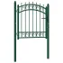 Poartă de gard Emmen cu țăruși din oțel, verde, 103x134,5 cm GartenMobel Dekor