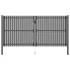 Poartă de gard de grădină, oțel, 100x75 cm, antracit GartenMobel Dekor