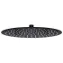 Cap de duș tip ploaie rotund, negru, 30 cm, oțel inoxidabil GartenMobel Dekor