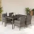 Set mobilier de grădină cu perne, 7 piese, gri, poliratan GartenMobel Dekor