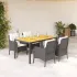 Set mobilier de grădină cu perne, 3 piese, negru, poliratan GartenMobel Dekor