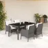 Set mobilier de grădină cu perne, 3 piese, negru, poliratan GartenMobel Dekor
