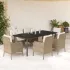 Set mobilier de grădină cu perne, 3 piese, bej, poliratan GartenMobel Dekor