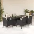 Set mobilier grădină cu perne, 9 piese, gri deschis, poliratan GartenMobel Dekor