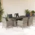 Set mobilier grădină cu perne, 9 piese, gri deschis, poliratan GartenMobel Dekor