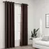 Draperii opace, aspect in, cu ocheți, 2 buc., negru, 140x225 cm GartenMobel Dekor