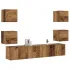 Set de dulapuri TV, 6 piese, gri beton, lemn prelucrat GartenMobel Dekor