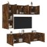 Unități TV de perete, 5 piese, stejar sonoma, lemn prelucrat GartenMobel Dekor