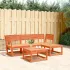 Set mobilier pentru grădină 4 piese,maro ceruit, lemn masiv pin GartenMobel Dekor