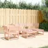 Set mobilier grădină cu perne 5 piese alb lemn masiv de pin GartenMobel Dekor