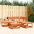 Set canapea de grădină, 5 piese, alb, lemn masiv de pin GartenMobel Dekor