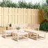 Set canapea de grădină, 5 piese, alb, lemn masiv de pin GartenMobel Dekor