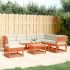 Set mobilier de grădină cu perne, 7 piese, lemn masiv de pin GartenMobel Dekor