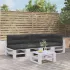 Perne de paleți, 5 buc., negru, material textil GartenMobel Dekor