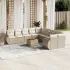 Set canapele de grădină cu perne, 11 piese, bej, poliratan GartenMobel Dekor
