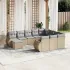 Set canapele de grădină cu perne, 11 piese, gri, poliratan GartenMobel Dekor