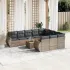 Set canapele de grădină cu perne, 11 piese, gri, poliratan GartenMobel Dekor