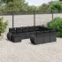 Set canapele de grădină cu perne, 11 piese, gri, poliratan GartenMobel Dekor