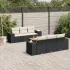 Set canapele de grădină, 7 piese, cu perne, gri, poliratan GartenMobel Dekor