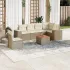 Set canapele de grădină, 7 piese, cu perne, gri, poliratan GartenMobel Dekor