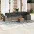 Set canapele de grădină, 7 piese, cu perne, bej, poliratan GartenMobel Dekor
