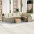 Set canapele de grădină cu perne, 8 piese, gri, poliratan GartenMobel Dekor