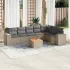 Set canapele de grădină cu perne, 8 piese, gri, poliratan GartenMobel Dekor