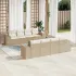 Set canapele de grădină, 9 piese, cu perne, bej, poliratan GartenMobel Dekor