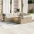 Set canapele de grădină, 9 piese, cu perne, bej, poliratan GartenMobel Dekor