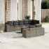 Set canapele de grădină, 9 piese, cu perne, gri, poliratan GartenMobel Dekor