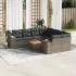 Set canapele de grădină, 9 piese, cu perne, bej, poliratan GartenMobel Dekor