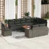 Set canapele de grădină cu perne, 11 piese, bej, poliratan GartenMobel Dekor