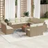 Set canapele de grădină cu perne, 12 piese, bej, poliratan GartenMobel Dekor