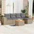 Set mobilier de grădină cu perne, 6 piese, negru, poliratan GartenMobel Dekor