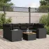 Set canapele de grădină, 7 piese, cu perne, gri, poliratan GartenMobel Dekor