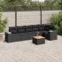 Set canapele de grădină, 7 piese, cu perne, bej, poliratan GartenMobel Dekor