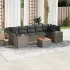 Set canapele de grădină cu perne, 8 piese, gri, poliratan GartenMobel Dekor