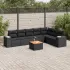Set canapele de grădină cu perne, 8 piese, gri, poliratan GartenMobel Dekor