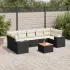Set canapele de grădină cu perne, 8 piese, gri, poliratan GartenMobel Dekor