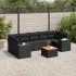 Set canapele de grădină cu perne, 8 piese, gri, poliratan GartenMobel Dekor