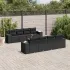 Set canapele de grădină, 9 piese, cu perne, bej, poliratan GartenMobel Dekor
