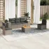 Set mobilier de grădină cu perne, 6 piese, negru, poliratan GartenMobel Dekor