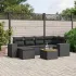 Set canapele de grădină, 7 piese, cu perne, gri, poliratan GartenMobel Dekor