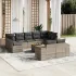 Set canapele de grădină cu perne, 10 piese, negru, poliratan GartenMobel Dekor
