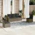 Set canapea de grădină cu perne, 5 piese, gri, poliratan GartenMobel Dekor