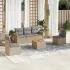 Set mobilier grădină cu perne, 6 piese, gri, poliratan GartenMobel Dekor